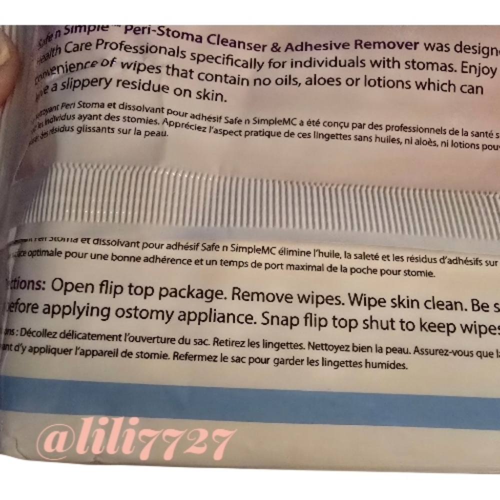 Safe And Simple Peri-Stoma Adhesive Remover 50 Thick And Soft Ostomy Care 3pks! - Picture 6 of 9